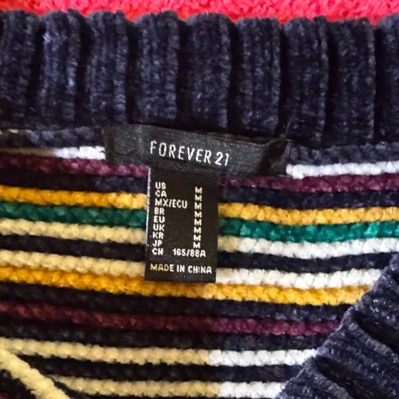 Forever 21 Colorful Striped Sweater - Picture 2 of 4